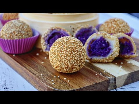 Видео: Шарики из кунжута с начинкой UBE