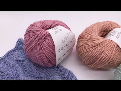 Видео: Пряжа Katia Cotton - Cashmere