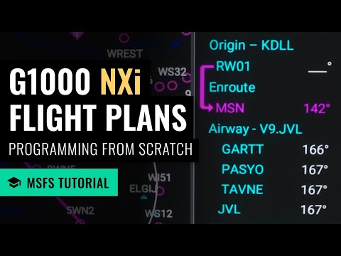Видео: MSFS: G1000 NXi — программирование планов полётов с нуля — Microsoft Flight Simulator