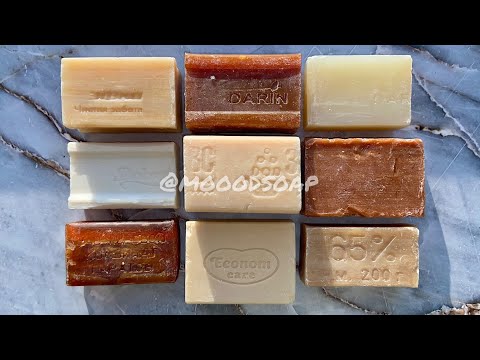 Видео: ASMR Laundry soaps🧺Cutting soap. АСМР. Резка хозяйственных мыл. No talking.