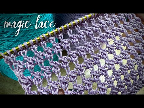 Видео: Это ХИТ! 🔥👀👀👀 Красивейшая сеточка за считанные минуты! Super easy knitting pattern