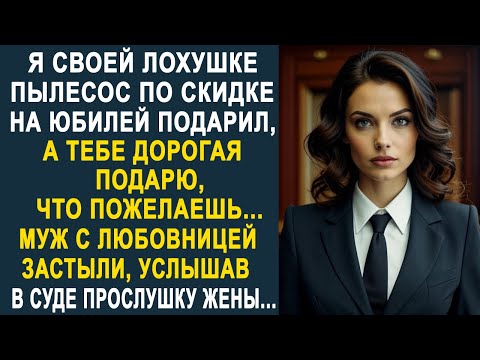 Видео: Муж с любовнице застыли от шока в суде, когда жена включила запись прослушки, как улику...