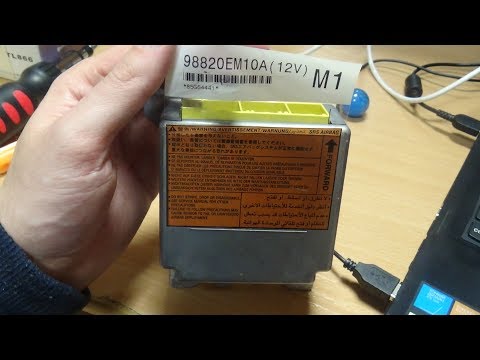 Видео: Nissan Tiida airbag crash clear чистка дампа подушек