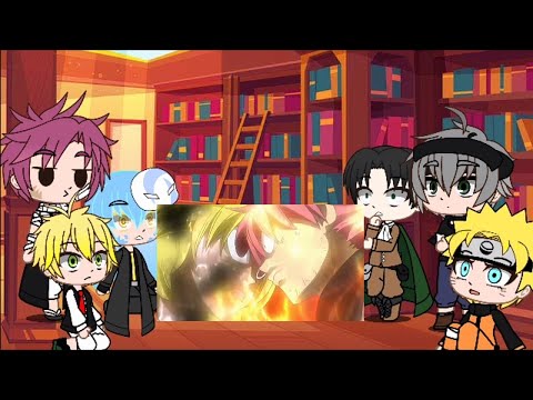 Видео: реакция 6 аниме на amv#3 ||gacha life||