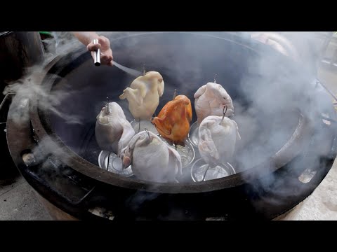Видео: Коллекция из четырех жареных цыплят! Самый известный ресторан на севере Тайваня