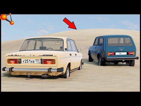 Видео: ЗАКОПАЛСЯ В ПЕСКЕ! Кто ЗАЕДЕТ В ГОРУ? - BeamNg Drive