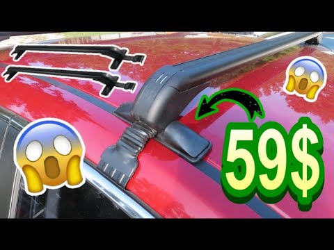 Видео: Универсальный багажник на крышу автомобиля, поперечная перекладина, 43,3 дюйма, багажник для бага...