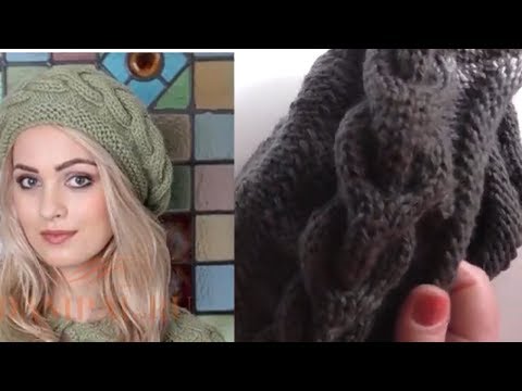 Видео: Шапка Тюрбан спицами Шапка для круглолицых