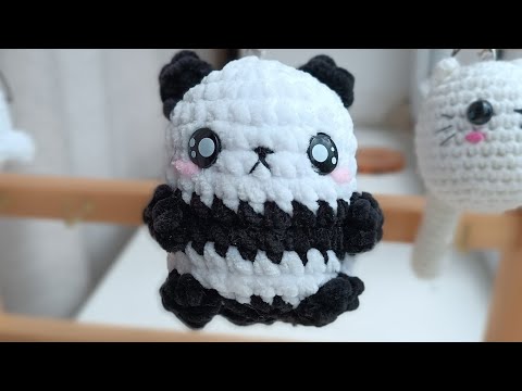 Видео: Мастер класс  плюшевая панда крючком #амигуруми 🤍🖤🤍🖤🐼