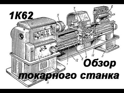 Видео: Токарный станок 1к62 короткий обзор