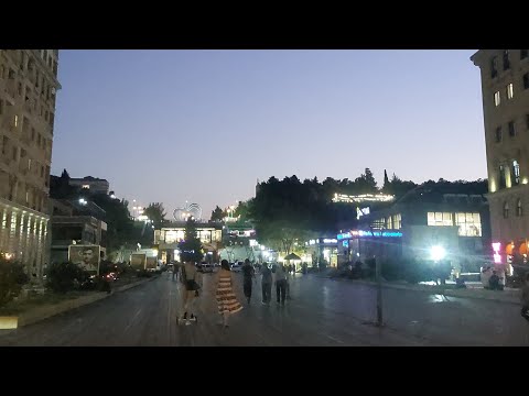 Видео: Сумгайыт ночная жизнь города,вечерний бульвар