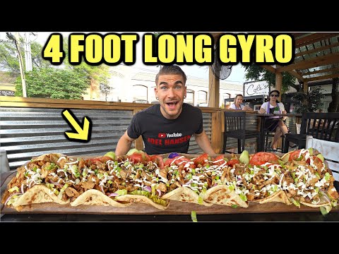 Видео: «НЕВОЗМОЖНЫЙ» ЧЕЛЛЕНДЖ С КУРИНЫМ КЕБАБОМ ЗА 100 ДОЛЛАРОВ (Gyro Challenge) | Joel Hansen Raw