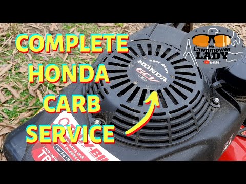 Видео: Обслуживание карбюратора Honda GCV для газонокосилки Troy-bilt TB240
