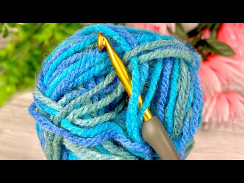 Видео: 1 РЯД! Быстрый и легкий узор крючком! Симпатичный и простой узор крючком для начинающих