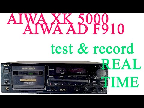 Видео: Aiwa AD F910 XK 5000 aiwa f910 устройство  ремонт и  настройка звучания aiwa 910 Реал  тайм