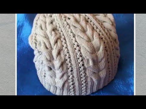 Видео: Узор для шапки спицами.