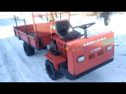 Видео: Самоходная тележка Kawashima RN 4 WD самосвал.