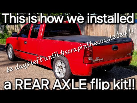 Видео: Как мы установили комплект переворота задней оси на красный GMC 2002 года, принадлежащий Masta P!!