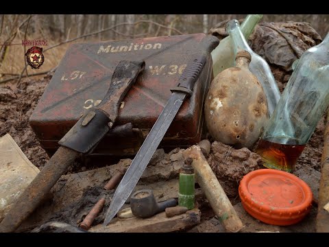 Видео: Фронтовая высотка ч.1 / Wehrmacht dugout in Russian forest p.1