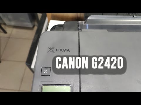 Видео: Canon G2420 принтер не печатает или печатает с полосами самостоятельное обслуживание и ремонт сброс