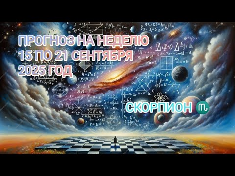 Видео: СКОРПИОН ♏ ПРОГНОЗ НА НЕДЕЛЮ С 15 ПО 21 СЕНТЯБРЯ 2025 ГОД.