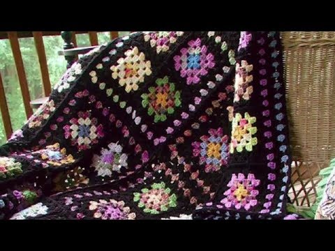 Видео: КРАСИВЫЕ ПЛЕДЫ БАБУШКИНЫМ КВАДРАТОМ