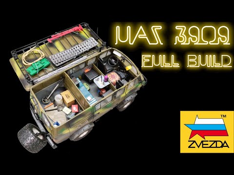 Видео: Полная стройка модели УАЗ-3909 "БУХАНКА" 1/35 Full build of the UAZ-3909 "BUHANKA" 1/35 model