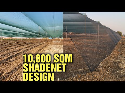 Видео: Как построить климатически устойчивую затеняющую сетку для садоводства: 10 800 кв. м