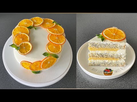 Видео: МАКОВЫЙ ТОРТ с АПЕЛЬСИНОВЫМ КУРДОМ на белом шоколаде🍊😋Сборка торта ⭐️ ЛЕТНИЙ вкус ❤️🧡💛