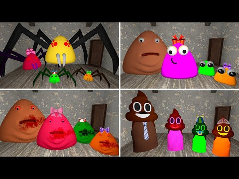 Видео: СЕМЬЯ ПОУ 2 БОУ ПОУЛИНА ПАУК В ГРЕННИ ОНЛАЙН - Pou Bou's Revenge Family Granny Online Garry's Mod !