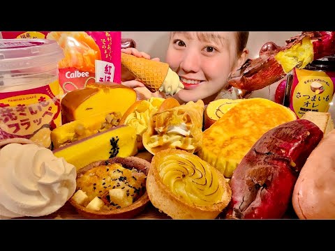 Видео: ASMR сладкий картофельный десерт【русские субтитры】【Mukbang/ Eating Sounds】