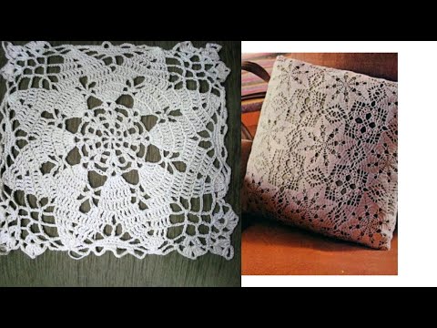 Видео: Большой красивый квадрат крючком Big beautiful crochet square
