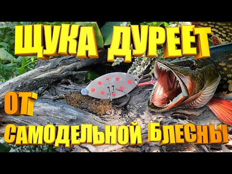 Видео: Это САМАЯ УЛОВИСТАЯ самодельная БЛЕСНА на щуку!!! Щука просто ДУРЕЕТ от этой блесны.