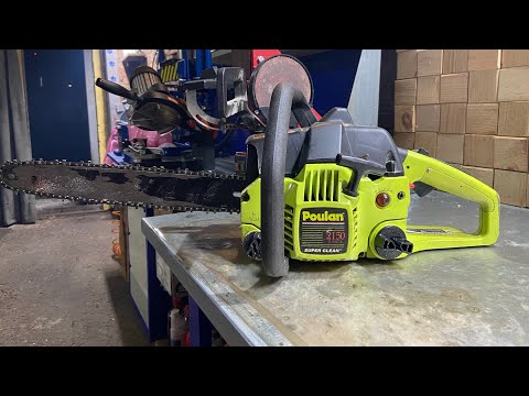 Видео: Бензопила Poulan 2150. Быстрая замена ЦПГ.