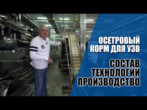 Видео: Производство корма для осетра: состав корма и технология