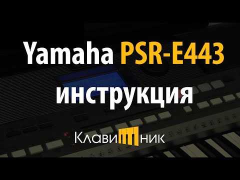 Видео: Синтезатор Yamaha PSR E443. Инструкция и обзор. Полная версия.