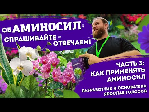 Видео: Как применять Аминосил? - отвечает разработчик препарата и основатель Ярослав Голосов. Часть 3.