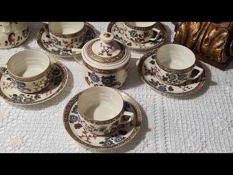 Видео: Ручная роспись на блошином рынке. Купила сервиз.