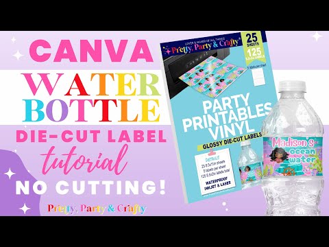 Видео: Как создать собственные этикетки для бутылок с водой в Canva {БЕЗ РЕЗКИ}
