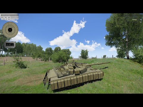 Видео: Arma 3 - T-80BVM (obr.2023g.)  - танковый полигон