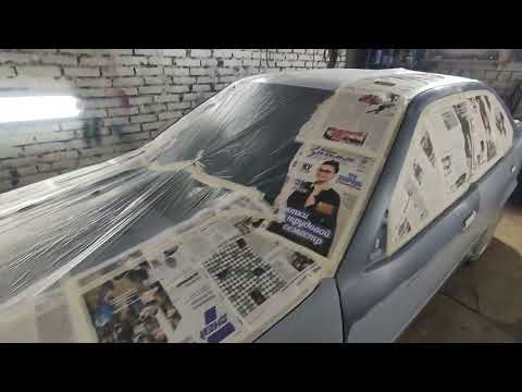 Видео: Ремонт кузова БМВ Е36. Покраска кузова подробно. Впечатления от Devilbiss FLG 5. Часть 10.