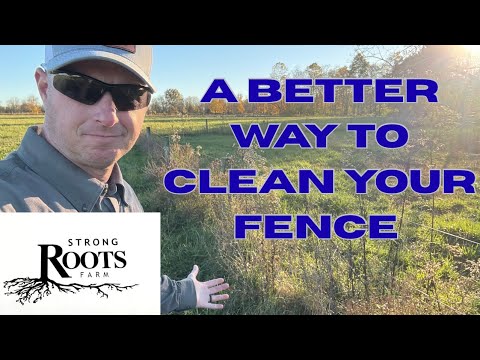 Видео: Более быстрый способ очистки рядов забора