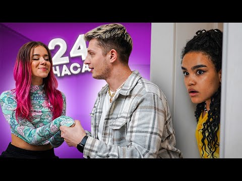 Видео: АНЯ РАССКАЗАЛА ОБ ОТНОШЕНИЯХ С МАКСИМОМ ?! ** 24 ЧАСА В ОДНОЙ КОМНАТЕ **