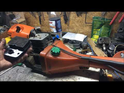 Видео: Мото_коса Хускварна 343R. Неустранимая неисправность фирменной "коровы"!(