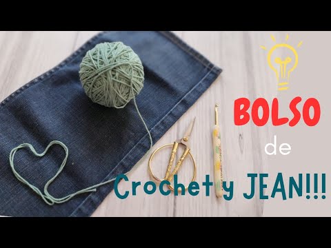 Видео: СУПЕР!!! Как сделать СУМКУ из СТАРОЙ ДЖИНСОВОЙ СУМКИ, ВЯЗАННОЙ КРЮЧКОМ!!! 💯