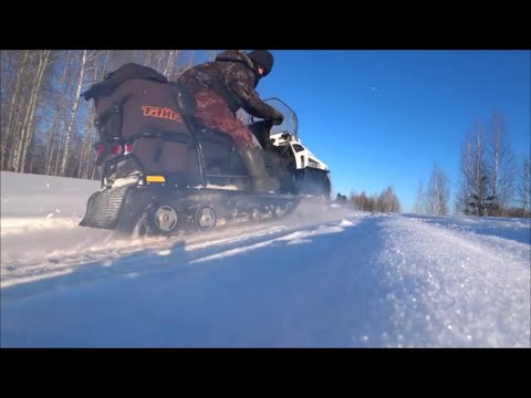 Видео: Скорость снегохода ТАЙГА-ВАРЯГ 550. за 5 сек.Зачем я это сделал?!