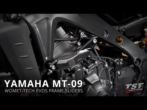 Видео: Как установить слайдеры рамы Womet-Tech EVOS на Yamaha MT-09 2021+ года выпуска от TST Industries