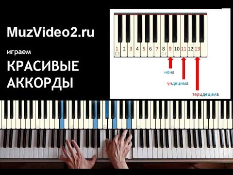 Видео: Уроки игры на фортепиано - красивые аккорды