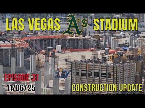 Видео: Новости о строительстве стадиона Las Vegas Athletics от 11 июня 2025 г.