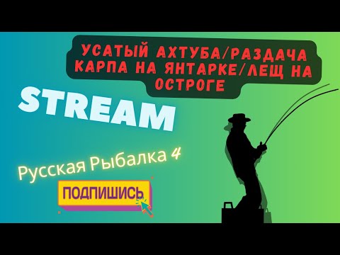 Видео: 🔴УСАТЫЙ АХТУБА🔴ЯНТАРКА РОЗДАЧА КАРПА🔴ЛЕЩ НА ОСТРОГЕ 🔥 Stream 🔥Русская Рыбалка 4🔴